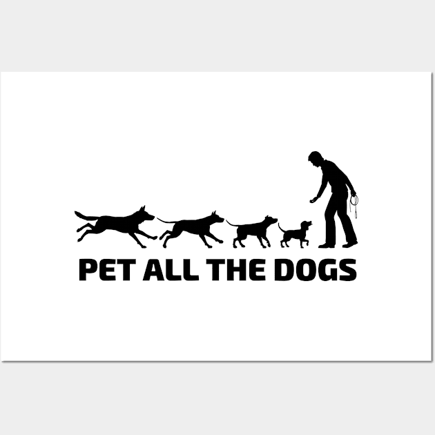 Pet All The Dogs Wall Art by vcent